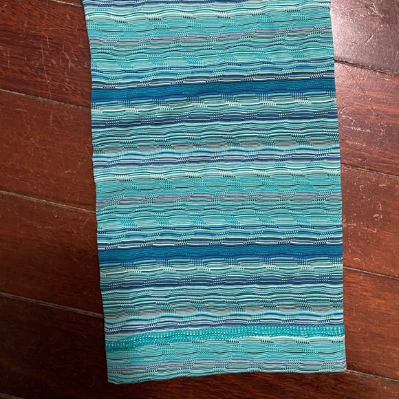 Lululemon Wunder Under Crop Space Dye Twist Teal 6 - Picture 7 of 7